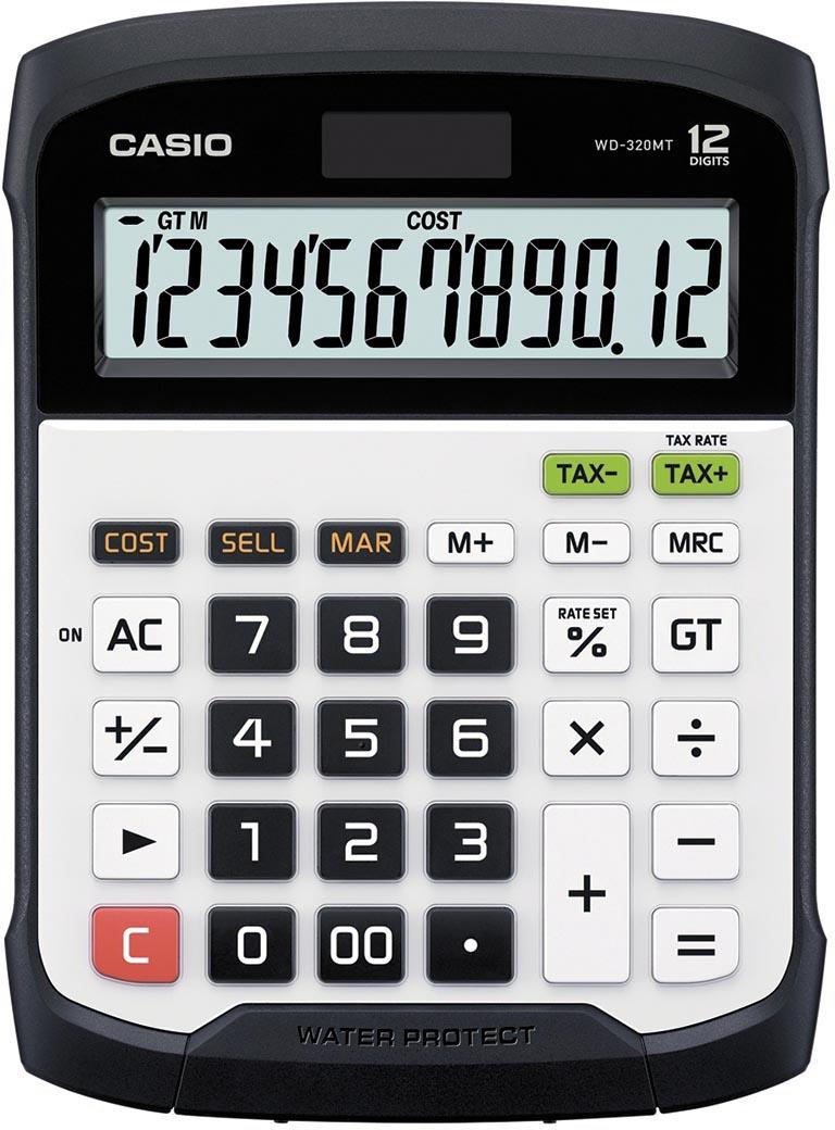 Casio waterbestendige bureaurekenmachine WD-320MT