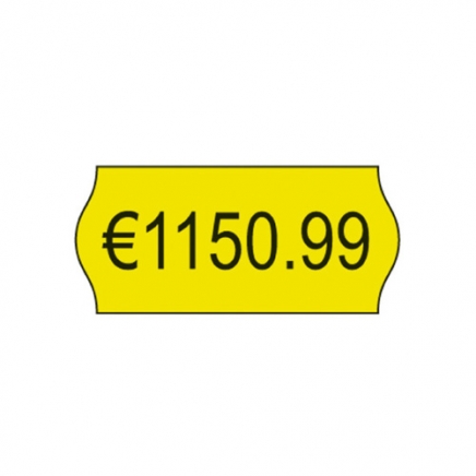 prijsetiket geel