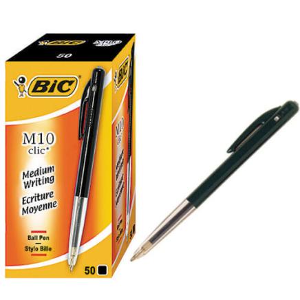 Bic balpen M10 Clic-zwart