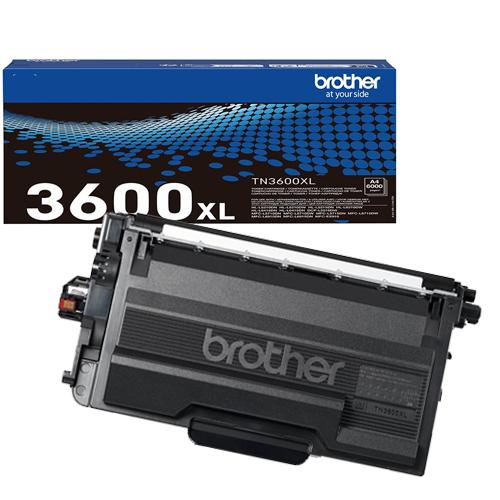 Brother toner, 6.000 pagina's, OEM TN-3600XL, zwart