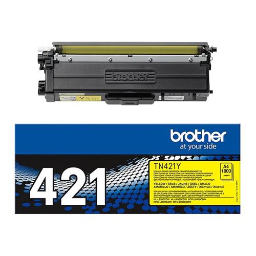 Brother toner, 1.800 pagina's, OEM TN-421Y, geel