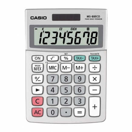 Casio bureaurekenmachine MS-88 ECO