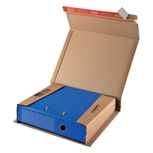 Colompac verzenddoos voor ordners CP050, ft 32 x 29 x 3,5-8 cm, bruin
