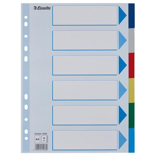 Esselte tabbladen 6 tabs