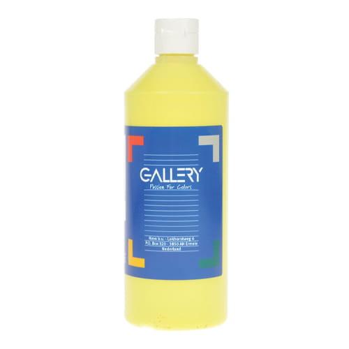 Gallery plakkaatverf, flacon van 500 ml, lichtgeel