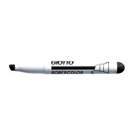 Giotto Robercolor whiteboardmarker maxi, schuine punt, zwart