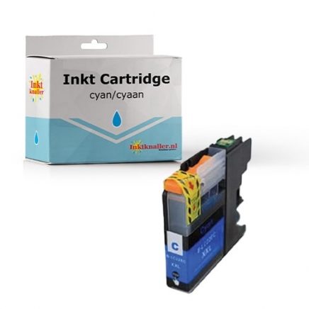 Compatible voor Brother LC22E Cyaan inktcartridge met chip - inktknaller