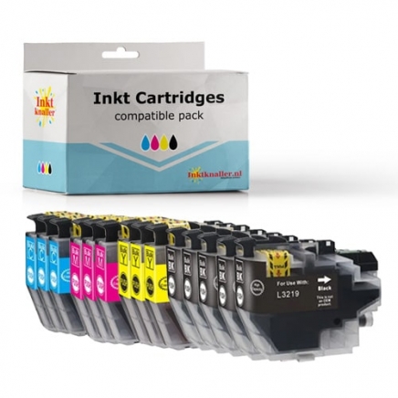 Compatible voor Brother LC3219 TRIO pack - 14 cartridges - inktknaller