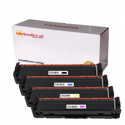 Compatible - Canon 054H BKCMY hoge capaciteit tonerset - inktknaller