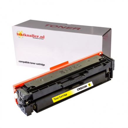 Compatible voor Canon 054H Y toner geel - inktknaller