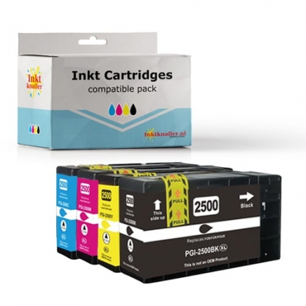 Huismerk Canon PGI-2500 XL MULTI PACK bkcmy MET CHIP huismerk - 4 cartridges