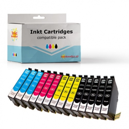 Compatible Epson T2996 - 29XL TRIO PACK + 2 zwart extra