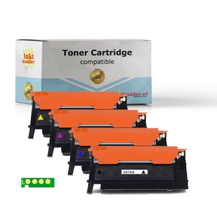 Compatible voor HP 117A - W2070/71/72/73 toner set bkcmy met chip - huismerk