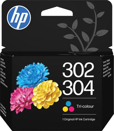 HP302 / HP304, inktcartridge 100 pag, B7RT6AE,  3kleuren