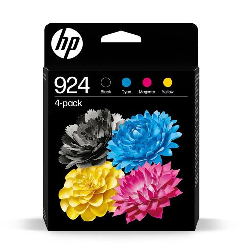 HP inktcartridge 924, 400 - 500 pagina's, OEM 6C3Z1NE, 4 kleuren