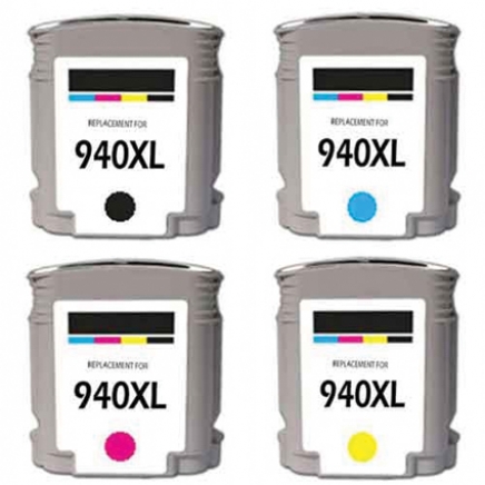 Compatible voor HP 940XL - Multi pack 4 cartridges -Compatible