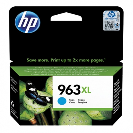 HP inktcartridge 963XL, 1.600 pagina's, OEM 3JA27AE, cyaan