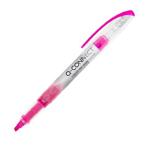Q-CONNECT Liquid markeerstift, roze