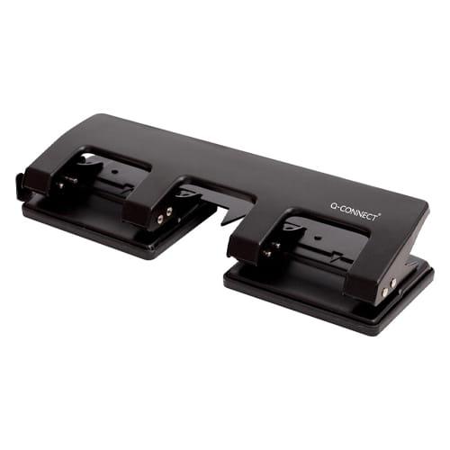 Q-CONNECT 4-gaatsperforator, tot 25 blad, zwart