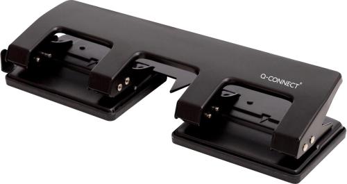 Q-CONNECT 4-gaatsperforator, tot 25 blad, zwart