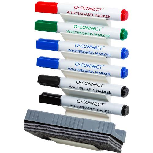 Q-CONNECT accessoirehouder voor whiteboard, incl markers en wisser