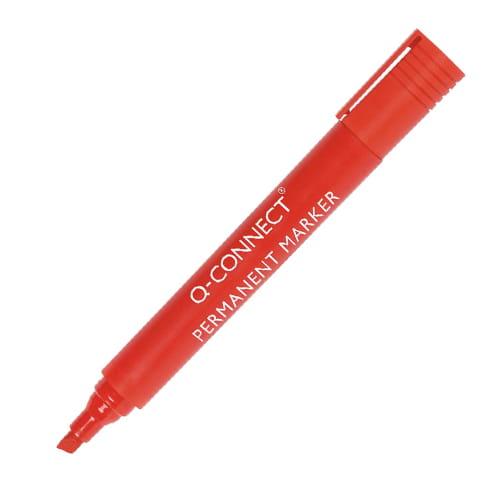 Q-CONNECT permanente marker, 2-5 mm, schuine punt, rood