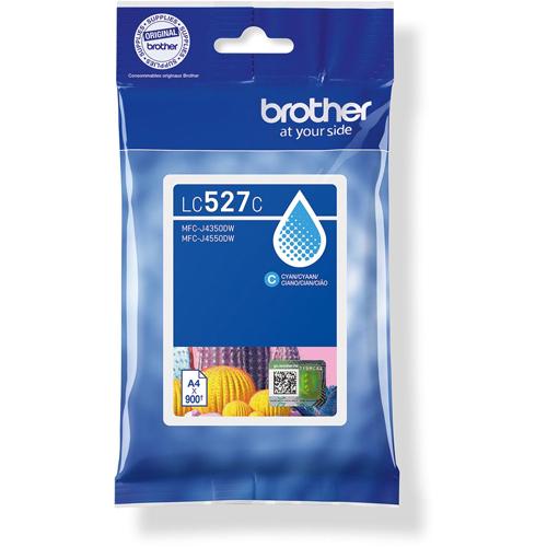 Brother inktcartridge, 900 pagina's, OEM LC-527C, cyaan