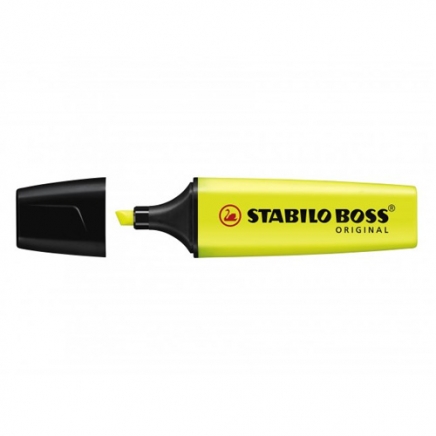 Stabilo markeerstift Boss 5mm geel