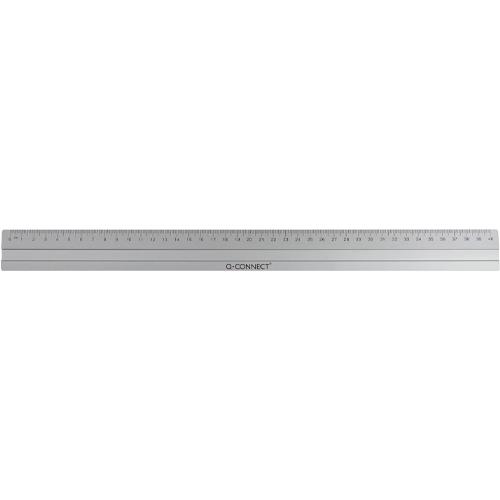 Q-CONNECT meetlat, aluminium, 40 cm, in ophangetui