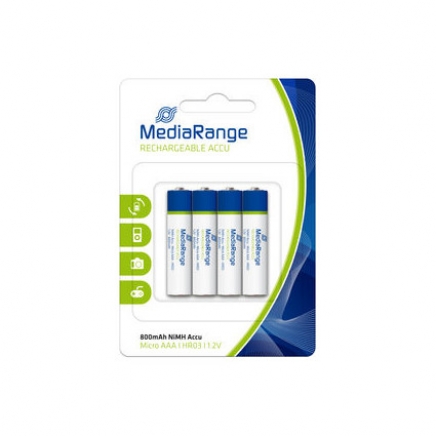 MediaRange oplaadbare NiMH-batterijen, Micro AAA,