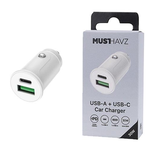 USB-A + USB-C autolader