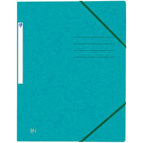 Oxford Top File+ elastomap, voor ft A4, aquablauw