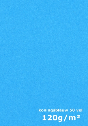 papier Koningsblauw A4 120gr - 50 vel