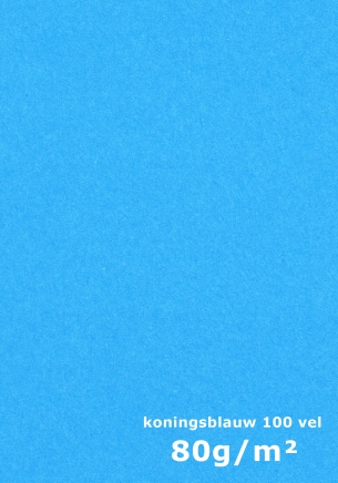 papier Koningsblauw A4 80gr - 100 vel