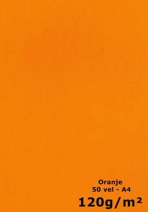 papier Oranje A4 120gr - 50 vel