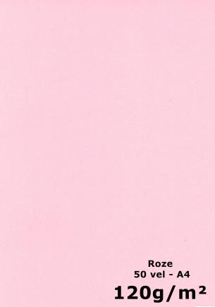 papier Roze A4 120gr - 50 vel