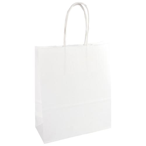 Papieren zak, ft 32 x 12 x 41 cm, wit