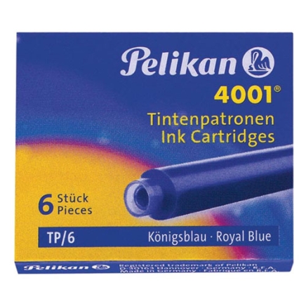 Pelikan inktpatronen 4001 koningsblauw
