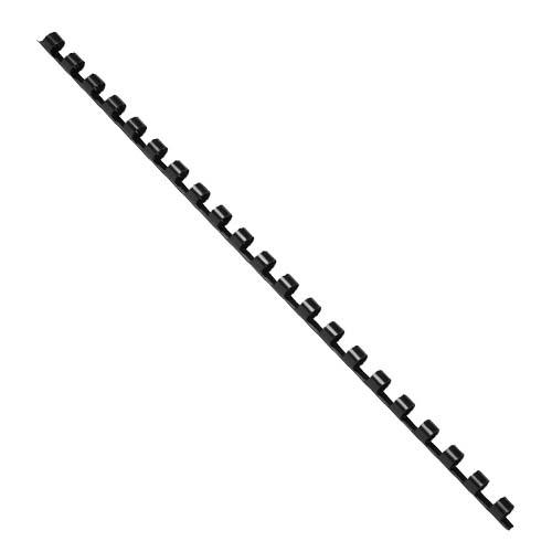 Q-CONNECT bindrug 8mm 21 rings 100 stuks zwart