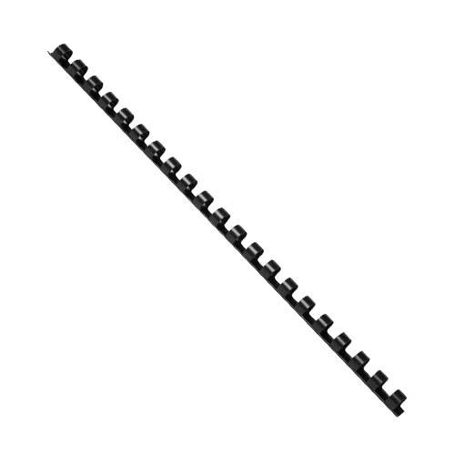 Q-CONNECT bindrug 10mm 21 rings 100 stuks zwart