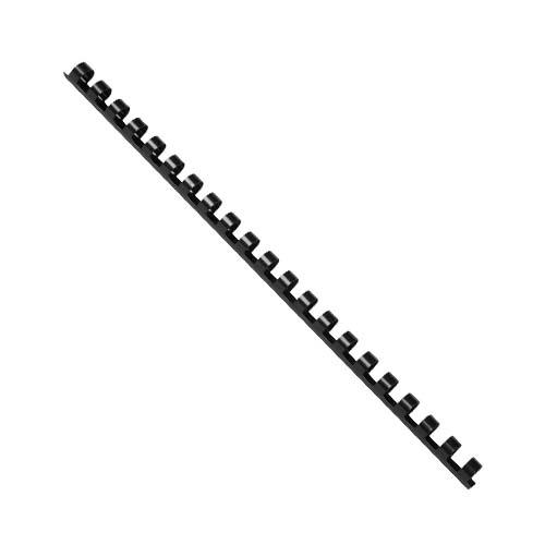 Q-CONNECT bindrug 12mm 21 rings 100 stuks zwart