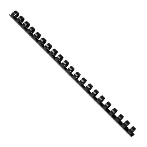 Q-CONNECT bindrug 14mm 21 rings 100 stuks zwart