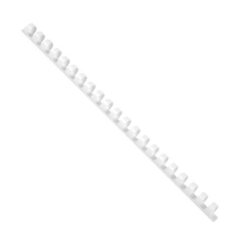 Q-CONNECT bindrug 14mm 21 rings 100 stuks wit