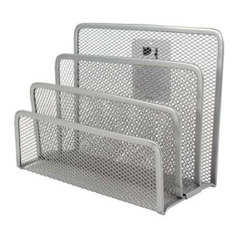 Q-CONNECT briefhouder 3 delig metaal zilver