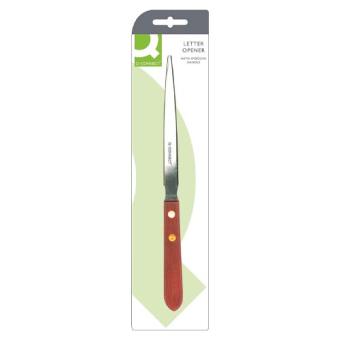Q-CONNECT briefopener 22 cm, met houten handvat