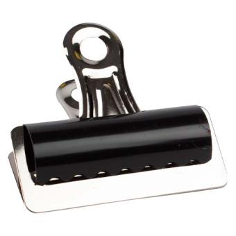 Q-CONNECT bulldogclip, zwart, 75 mm, doos van 10 stuks