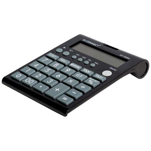 Q-CONNECT bureaurekenmachine KF19064, 12 cijfers, zwart