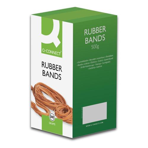 Q-CONNECT elastieken, breedte 1,5 mm, lengte 50 mm, nr 14, doos van 500 g