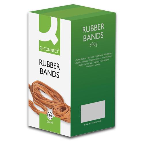 Q-CONNECT elastieken, breedte 1,5 mm, lengte 60 mm, nr 16, doos van 500 g