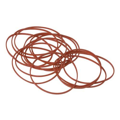 Q-CONNECT elastieken, breedte 1,5 mm, lengte 80 mm, 100g, rood